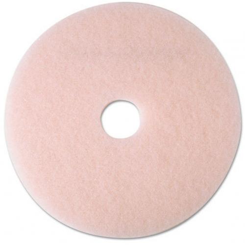Floor Pad - Eraser Burnish - Scotch-Brite&#8482; - 3600 Series - Pink - 43cm (17&quot;)