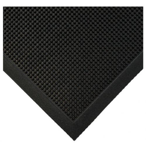 Entrance Mat - Rubber - Fingertip - Black - 100cm (39&quot;)