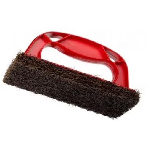 Griddle Cleaning Pad & Holder - Scotch-Brite&#8482; - Scotchbrick&#8482; - Red - 14cm (5.5&quot;)