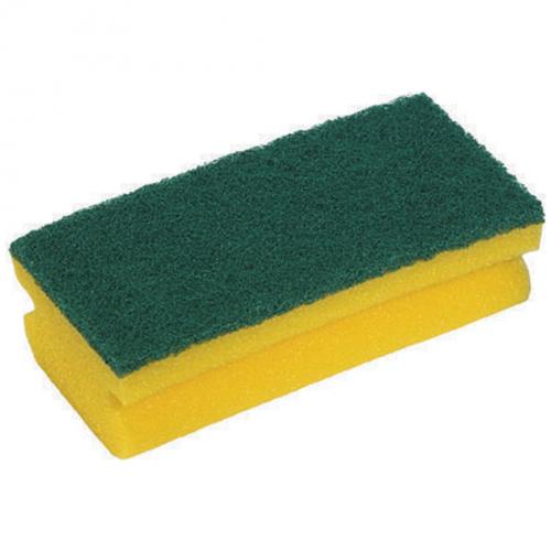 Sponge Scouring Pad - Abrasive - Jangro - Easigrip - Yellow & Green