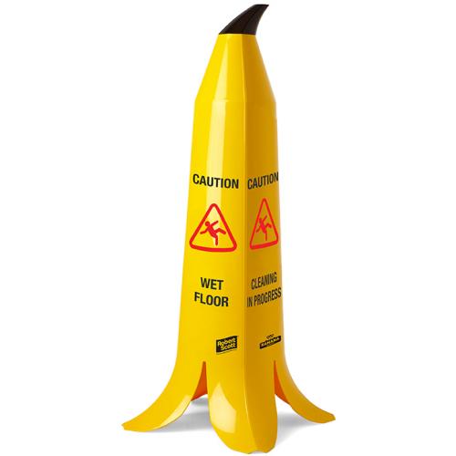Wet Floor Sign - Banana Cone - 90cm (35.5&quot;)