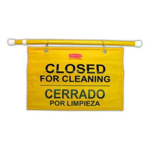 Closed for Cleaning - Multilingual Hanging Sign - 63.5cm (25&quot;)