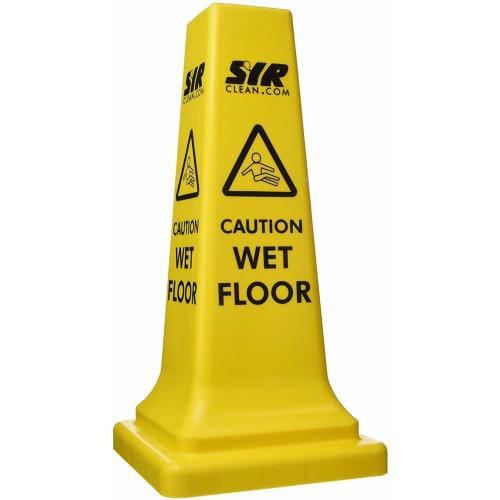 Wet Floor Sign - Tall Safety Cone -  53cm (21&quot;)