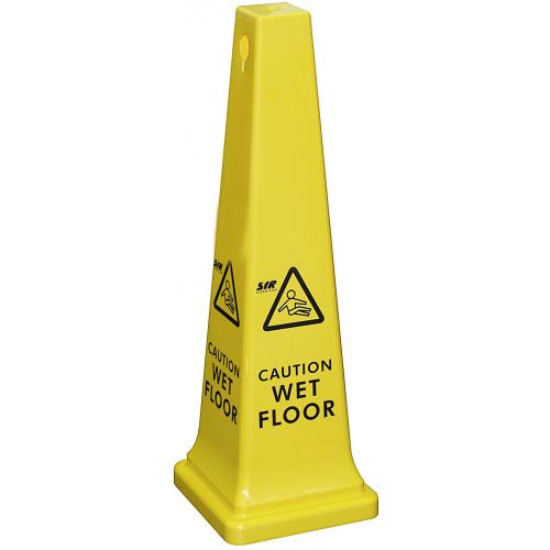 Wet Floor Sign - Tall Safety Cone - 91cm (36&quot;)