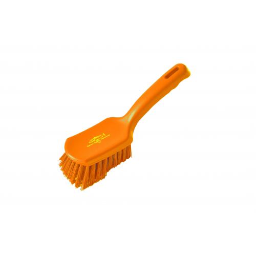 Churn Brush - Short Handled - Medium Stiff - Orange - 25.4cm (10&quot;)