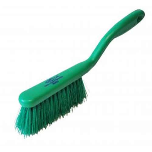 Hand Brush - Polyester Bristle - Medium Stiff - Professional - Green - 31.7cm (12.5&quot;)