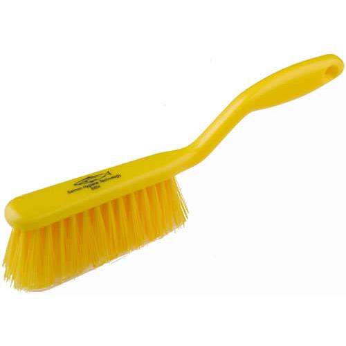 Hand Brush - Polyester Bristle - Medium Stiff - Professional - Yellow - 31.7cm (12.5&quot;)
