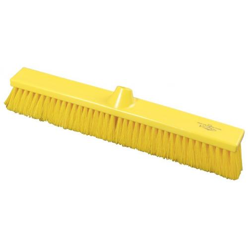 Flat Sweeping Broom Head - Soft - Premier - Yellow  - 50cm (19.7&quot;)