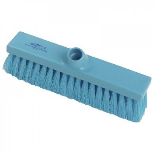 Flat Sweeping Broom Head - Soft - Premier - Blue - 28cm (11&quot;)