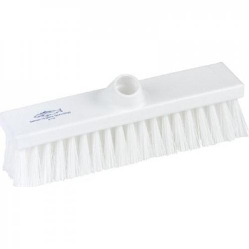 Flat Sweeping Broom Head - Stiff - Premier - White - 28cm (11&quot;)