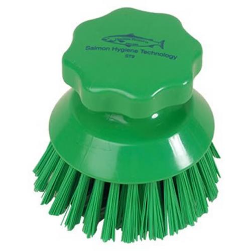 Round Scrubbing Brush - Green - 11.5cm (4.5&quot;)