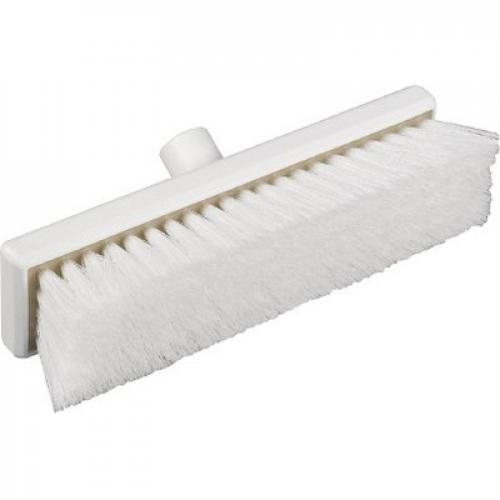 Flat Sweeping Broom Head - Soft - Professional - White - 30cm (12&quot;)