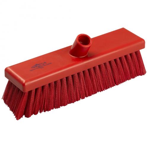 Flat Sweeping Broom Head - Medium - Professional - Red - 30cm (12&quot;)