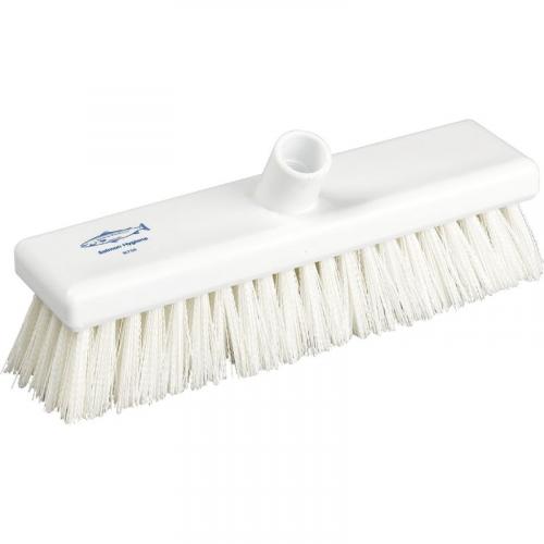 Flat Sweeping Broom Head - Medium - Professional - White - 30cm (12&quot;)