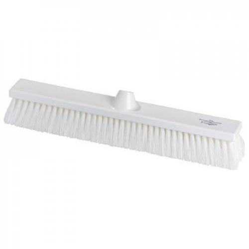 Flat Sweeping Broom Head - Medium - Premier - White - 50cm (19.7&quot;)