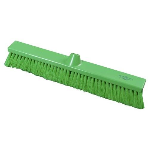 Flat Sweeping Broom Head - Stiff - Premier - Green - 50cm (19.7&quot;)