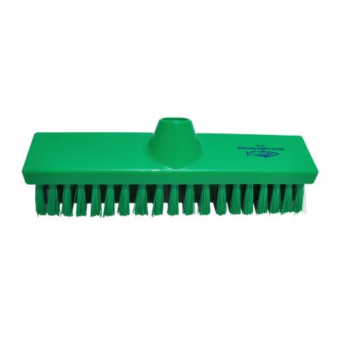 Deck Scrubbing Brush Head - Stiff - Premier - Green - 28cm (11&quot;)