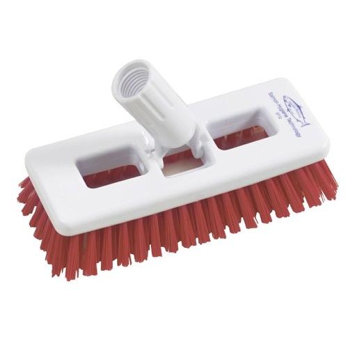 Tile Scrubbing Brush - Very Stiff - Red - 20cm (8&quot;)