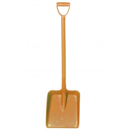 Shovel - Heavy Duty - &#39;D&#39; Grip Handle - Polypropylene - Orange