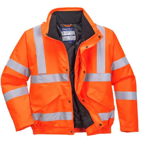 Hi-Vis - Bomber Jacket - Orange - 2XL