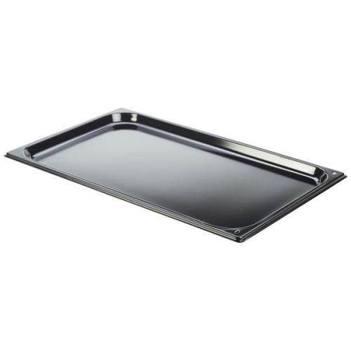 Baking Tray - Non-Stick - Enamel - Black - GN 1/1 - Height: 2cm (0.8&quot;)