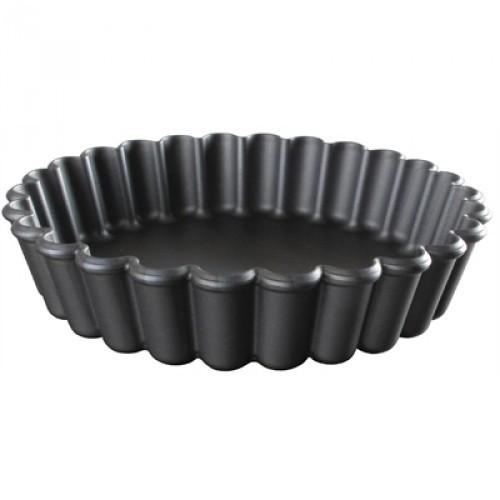 Tartlet Mould - Round - Fluted - Non-stick - Exoglass - Matfer - 10cm (4&quot;) dia