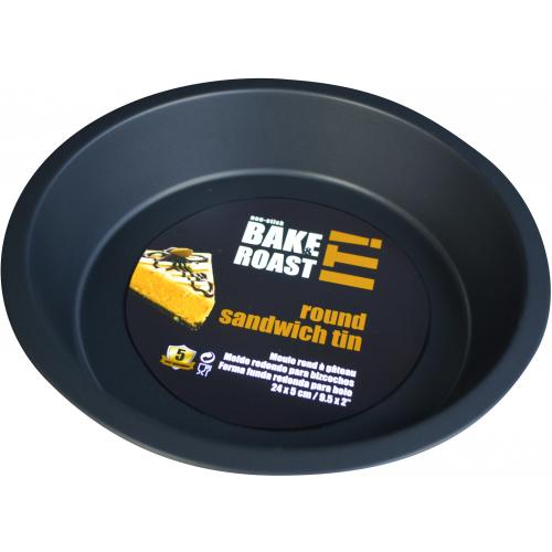 Sandwich Tin - Fixed Base - Non Stick - Stainless Steel - 24cm (9.5&quot;)