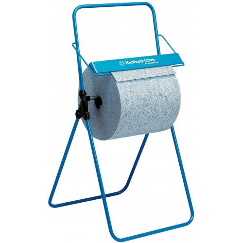 Wiper Roll Floor Stand Dispenser - Kimberly-Clark - Metal - Blue