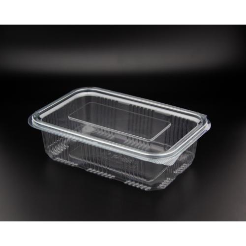 Food Container - Oblong - Hinged Lid - 750cc (26.4oz)