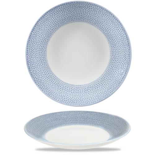 Coupe Plate - Deep - Churchill&#39;s - Isla - Ocean Blue - 28cm (11&quot;)