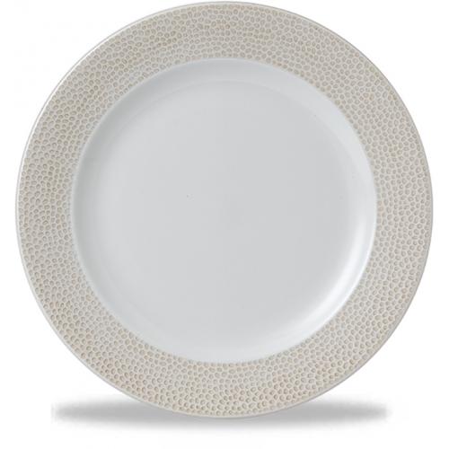 Wide Rimmed Plate - Churchill&#39;s - Isla - Coastal Sand - 17cm (6.75&quot;)