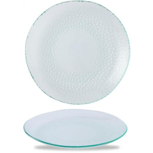 Organic Round Plate - Churchill&#39;s - Isla - Glass - 29.5cm (11.5&quot;)