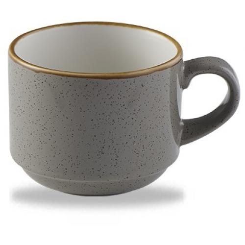 Stacking Cup - Churchill&#39;s - Stonecast&#174; - Peppercorn Grey - 22cl (8oz)