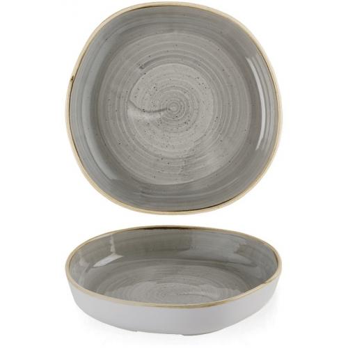 Organic Walled Bowl - Stonecast&#174; - Peppercorn Grey - 20cm (7.9&quot;)