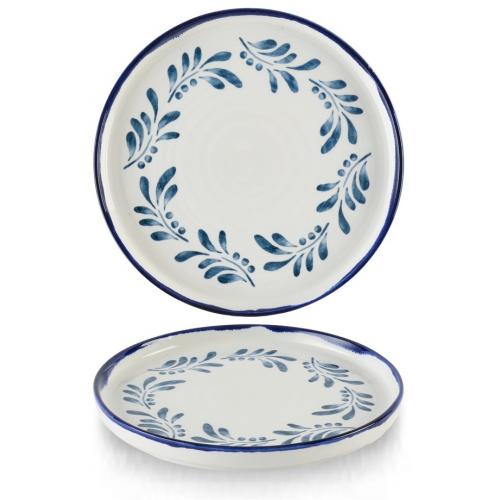 Walled Plate - Dudson&#39;s - Harvest Mediterranean - 21cm (8.25&quot;)