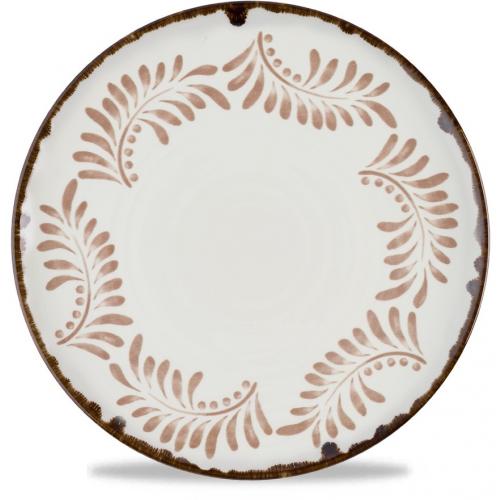 Coupe Plate - Dudson&#39;s - Harvest Mediterranean - Terracotta - 28.8cm (11.3&quot;)