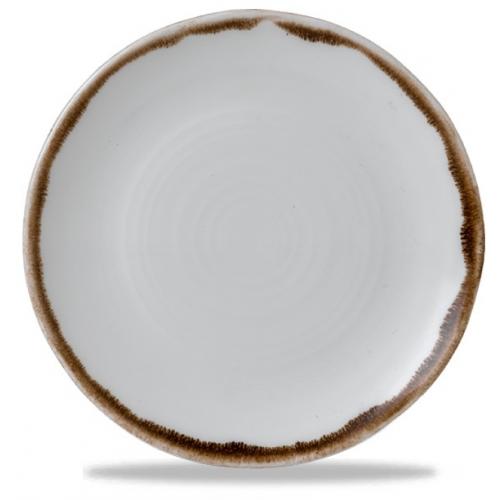 Organic Coupe Plate - Dudson&#39;s - Harvest - Natural - 23cm (9&quot;)
