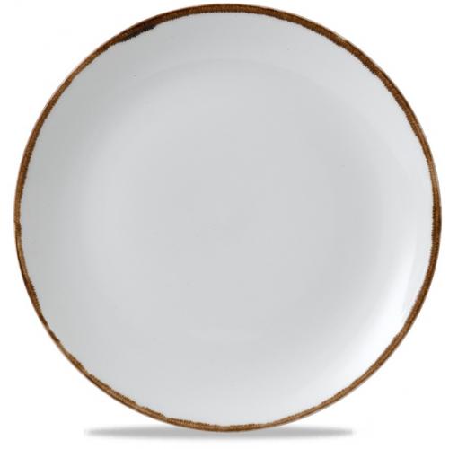 Coupe Plate - Dudson&#39;s - Harvest - Natural - 26cm (10.25&quot;)