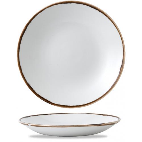 Coupe Plate - Deep - Dudson&#39;s - Harvest - Natural - 28cm (11&quot;)