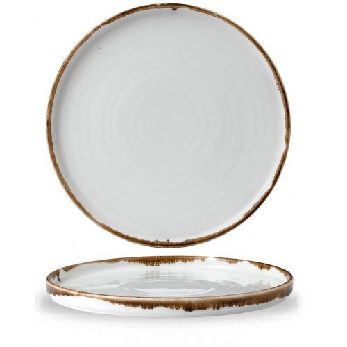 Walled Plate - Dudson&#39;s - Harvest - Natural - 26cm (10.25&quot;)