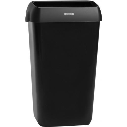 Waste Bin with Lid - Plastic - Katrin - Black - 25L