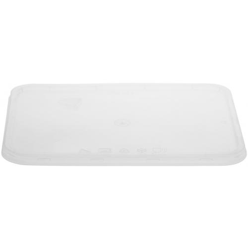 Lid - Rectangular - For Microwavable Food Container - Clear Plastic - 173mm length