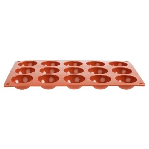 Half Sphere Mould - Silicone - Formaflex - Red - 15 Cup