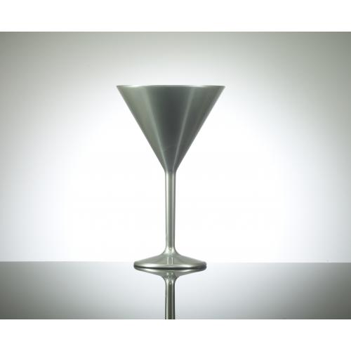 Martini Glass - Polycarbonate - Premium - Silver - 20cl (7oz)