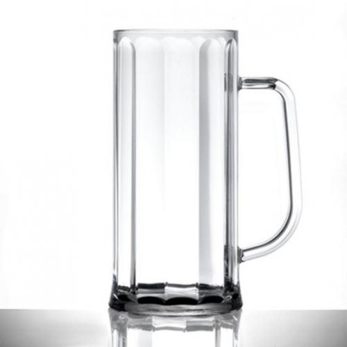 Beer Tankard - Polycarbonate - Bavarian - Premium - 20oz (57cl) CE - Nucleated