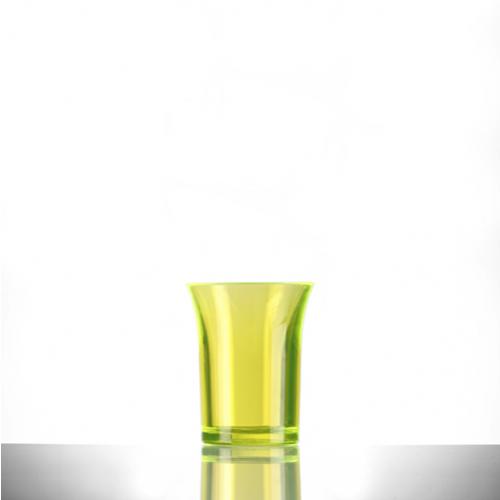 Shot Glass - Polystyrene - Econ - Neon Yellow - 2.5cl (1oz) CE