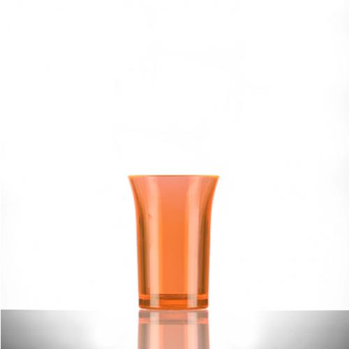 Shot Glass - Polystyrene - Econ - Neon Orange - 3.5cl (1.2oz) CE