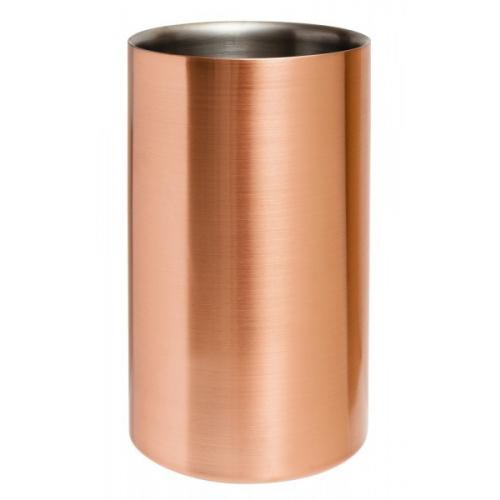 Wine Cooler - Double Walled - Copper Plated - Single Bottle