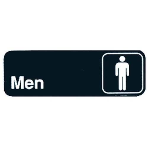 Restroom & Gentlemen&#39;s Symbol Sign  - Self Adhesive - 23cm (9&quot;)