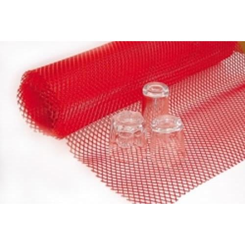Bar Shelf Liner Mesh Roll - Plastic - Red - 10m (33 ft)